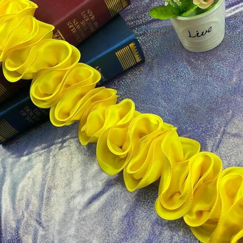Yards Rüschen-Spitzenrandbesatz, Plisseeband, 10 cm breiter Spitzenstoff, Nähzubehör für DIY-Kopfbedeckungen, Puppenkleider, Kleidung, Basteln-04-5 Yards Yards Rüschen-Spitzenrandbesatz, Plisseeband, 10 cm breiter Spitzenstoff, Nähzubehör für DIY-Kopfbedeckungen, Puppenkleider, Kleidung, Basteln-04-5 Yards von BSGUZ