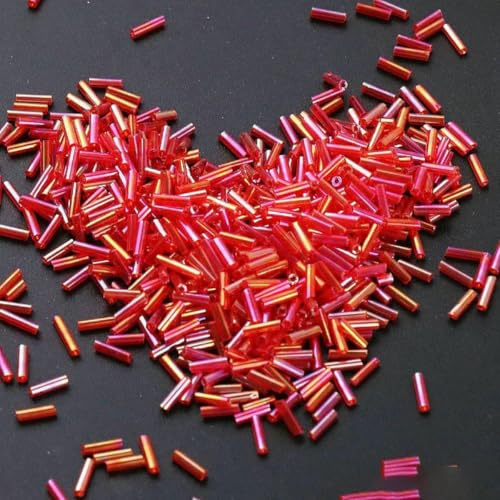 g, 2 x 6 mm, bunte Glasperlen, lose Abstandsperlen, Rocailles-Perlen für Handarbeiten, Schmuckherstellung, DIY-Kleidungszubehör, 014, 5 g, 144 Stück g, 2 x 6 mm, bunte Glasperlen, lose Abstandsperlen, Rocailles-Perlen für Handarbeiten, Schmuckherstellung, DIY-Kleidungszubehör, 014, 5 g, 144 Stück von BSGUZ