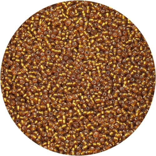 mm, 1500 Stück, 18 g, silberfarbene Innenseite, Rocailles-Perlen aus Glas, Bastelperlen für Armbänder, Halsketten, Ringe, Rocailles-Perlen für DIY-Kunsthandwerk, Gold, 18 g, 1500 Stück mm, 1500 Stück, 18 g, silberfarbene Innenseite, Rocailles-Perlen aus Glas, Bastelperlen für Armbänder, Halsketten, Ringe, Rocailles-Perlen für DIY-Kunsthandwerk, Gold, 18 g, 1500 Stück von BSGUZ