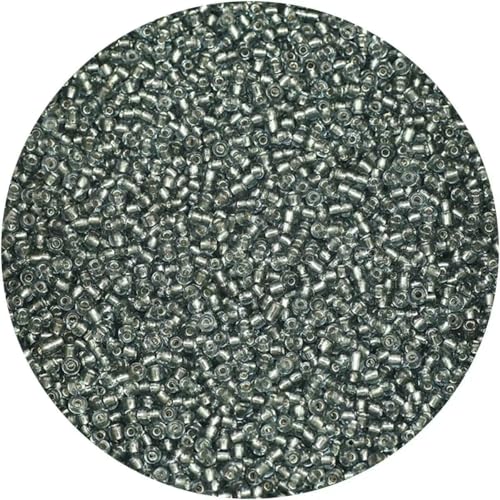 mm, 1500 Stück, 18 g, silberfarbene Innenseite, Rocailles-Perlen aus Glas, Bastelperlen für Armbänder, Halsketten, Ringe, zum Basteln von Rocailles-Perlen für DIY-Kunsthandwerk, GRAU, mm, 1500 Stück, 18 g, silberfarbene Innenseite, Rocailles-Perlen aus Glas, Bastelperlen für Armbänder, Halsketten, Ringe, zum Basteln von Rocailles-Perlen für DIY-Kunsthandwerk, GRAU, von BSGUZ