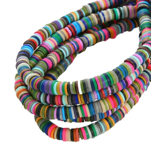 mm, 350 Stück, handgefertigt, flach, rund, Polymer-Ton-Perlen, Chip-Scheibe, lose Abstandsperlen für DIY-Schmuckherstellung, Armband, gemischte Farbe, dunkle Mischung, 6 mm mm, 350 Stück, handgefertigt, flach, rund, Polymer-Ton-Perlen, Chip-Scheibe, lose Abstandsperlen für DIY-Schmuckherstellung, Armband, gemischte Farbe, dunkle Mischung, 6 mm von BSGUZ