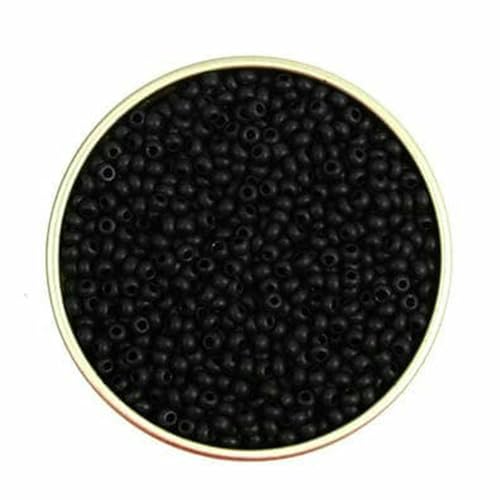 mm matte, plattierte, farbenfrohe tschechische Glasperlen zur Schmuckherstellung, Rocailles-Perlen, Charms, Rondelle-Abstandshalter, DIY-Bastelperlen, Bijoux-MH20-ca. 1100 Stück, 10 g von BSGUZ