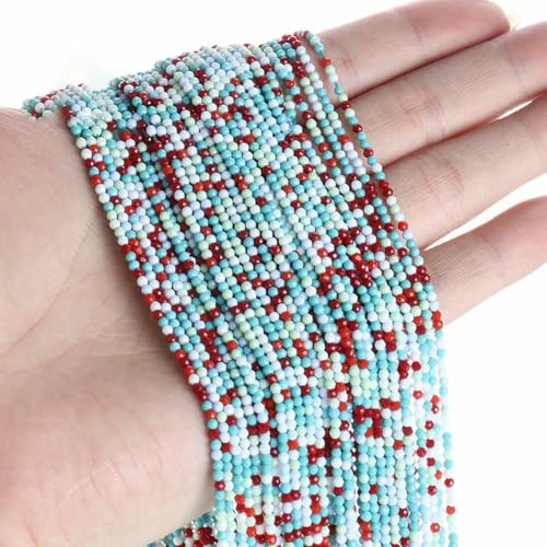 mm neue Kristallperlen, kleine facettierte lose Glas-Abstandsperlen zur Schmuckherstellung, Armband-DIY-Zubehör-SH-8-2 mm (5 Stränge) von BSGUZ