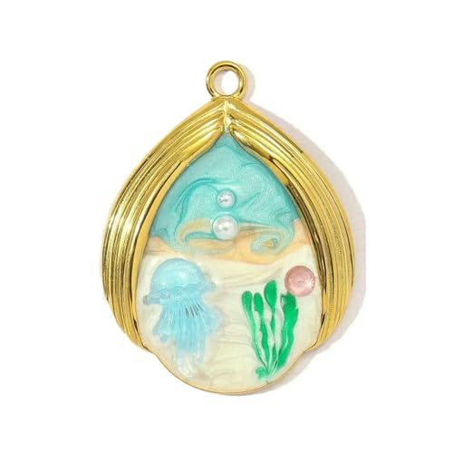 teile/los Edelstahl Gradienten Emaille Liebe Herz DIY Halskette Anhänger Frauen Quallen Perle Strand Charms-YE1190x3 teile/los Edelstahl Gradienten Emaille Liebe Herz DIY Halskette Anhänger Frauen Quallen Perle Strand Charms-YE1190x3 von BSGUZ