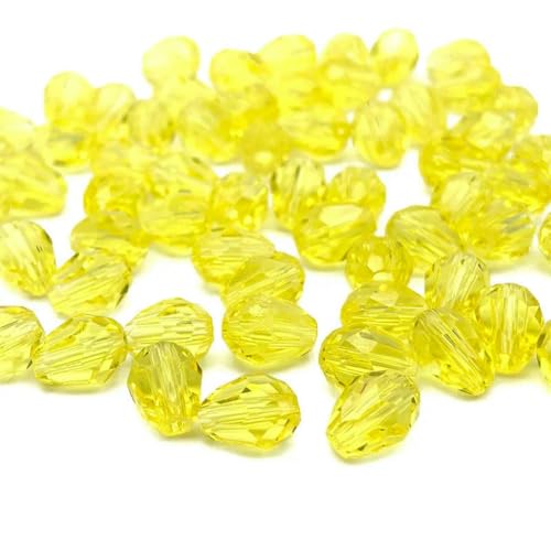 x 5, 5 x 7, 8 x 11 mm facettierte österreichische Wassertropfen-Kristallperlen zur Schmuckherstellung, Tropfen-Glasperlen, DIY-Armband, Ohrringzubehör, d25 gelb, 5 x 7 mm x 5, 5 x 7, 8 x 11 mm facettierte österreichische Wassertropfen-Kristallperlen zur Schmuckherstellung, Tropfen-Glasperlen, DIY-Armband, Ohrringzubehör, d25 gelb, 5 x 7 mm von BSGUZ