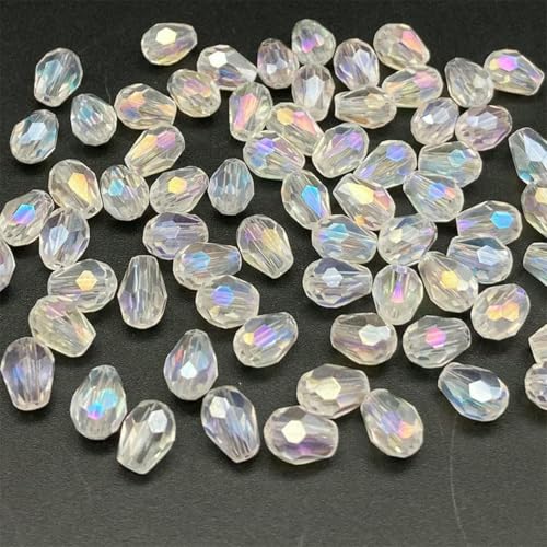 x 5 5 x 7 8 x 11 mm facettierte österreichische Wassertropfen-Kristallperlen zur Schmuckherstellung, Tropfen-Glasperlen, DIY-Armband, Ohrringzubehör, d04ab klar, 5 x 7 mm, ca. 66 Stück x 5 5 x 7 8 x 11 mm facettierte österreichische Wassertropfen-Kristallperlen zur Schmuckherstellung, Tropfen-Glasperlen, DIY-Armband, Ohrringzubehör, d04ab klar, 5 x 7 mm, ca. 66 Stück von BSGUZ