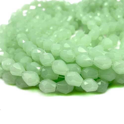 x 5 5 x 7 8 x 11 mm facettierte österreichische Wassertropfen-Kristallperlen zur Schmuckherstellung, Tropfenglasperlen, DIY-Armband, Ohrringzubehör, D-013 hellgrün, 8 x 11 mm, ca. 58 Stück x 5 5 x 7 8 x 11 mm facettierte österreichische Wassertropfen-Kristallperlen zur Schmuckherstellung, Tropfenglasperlen, DIY-Armband, Ohrringzubehör, D-013 hellgrün, 8 x 11 mm, ca. 58 Stück von BSGUZ