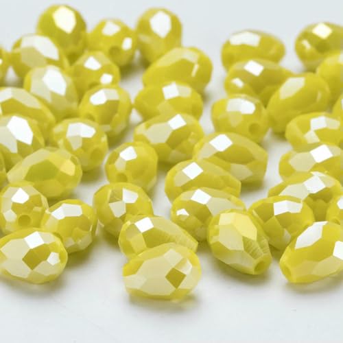 x 8 mm österreichische facettierte Tropfen-Glasperlen, AB-Farbe, Wassertropfen-Kristallperlen, lose Abstandsperlen zur Schmuckherstellung, DIY-Armband-ZKSD001-010-6 x 8 mm, 65–70 Stück x 8 mm österreichische facettierte Tropfen-Glasperlen, AB-Farbe, Wassertropfen-Kristallperlen, lose Abstandsperlen zur Schmuckherstellung, DIY-Armband-ZKSD001-010-6 x 8 mm, 65–70 Stück von BSGUZ