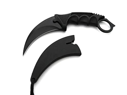 BSH Adventure Karambit Messer - Outdoor Messer mit Holster - Survival Messer Outdoor - CS:GO - Jagdmesser - Karambit Trainer - Coole Sachen mit Counter Strike von BSH Adventure