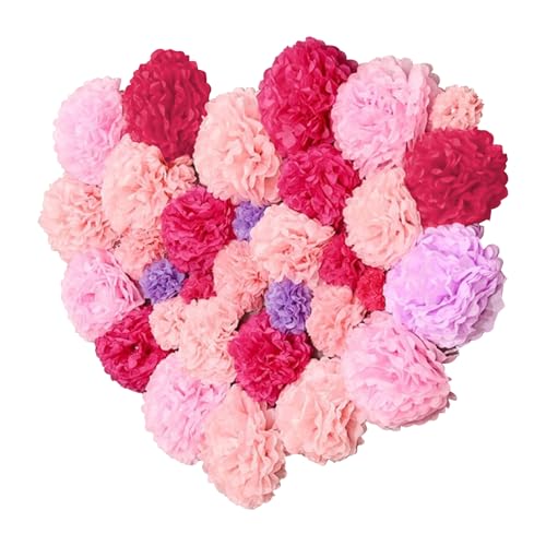 BSITSSS 16 Stück Rund Papierblumen, Papierblumen zum Aufhängen, Mehrfarbig Papier Blumen, Klassisch Seidenpapier Blumen, Pompons Deko für Hochzeitsdeko, Abschlussball, Geburtstag Party Deko BSITSSS 16 Stück Rund Papierblumen, Papierblumen zum Aufhängen, Mehrfarbig Papier Blumen, Klassisch Seidenpapier Blumen, Pompons Deko für Hochzeitsdeko, Abschlussball, Geburtstag Party Deko von BSITSSS