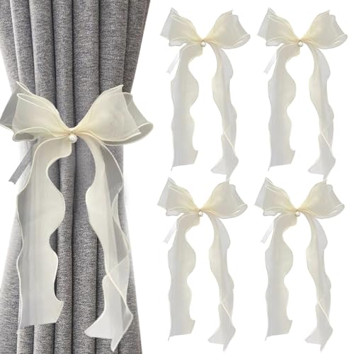 BSITSSS 4 Stück Vorhang Raffhalter, Gardinenhalter Vorhanghalter, Curtain Rope Buckle, Gardinen Zusammenbinden, Gardinenraffer Curtain Tie Backs für Gardinen Home Büro Gardinen Deko, Beige BSITSSS 4 Stück Vorhang Raffhalter, Gardinenhalter Vorhanghalter, Curtain Rope Buckle, Gardinen Zusammenbinden, Gardinenraffer Curtain Tie Backs für Gardinen Home Büro Gardinen Deko, Beige von BSITSSS