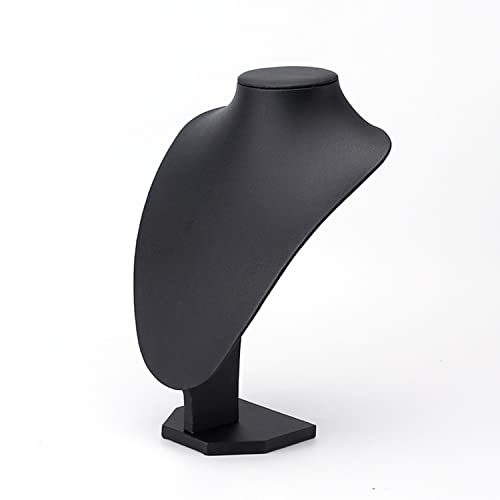 BSKJMMP Schmuck-/Halskettenständer aus PU-Leder, schwarz, für Anhänger, Choker-Halter, 5 Optionen, Höhe (21 x 15 cm) von BSKJMMP