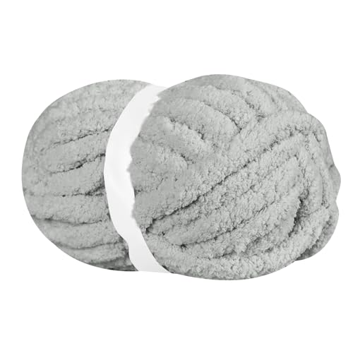 BSRHOME Grobes Chenille-Garn zum Handstricken, flauschiges, weiches Jumbo-Garn mit Rundstricknadel und Häkelnadel, super sperriges großes Garn für grobe Decken, großes dickes Strickgarn, 1 Packung, BSRHOME Grobes Chenille-Garn zum Handstricken, flauschiges, weiches Jumbo-Garn mit Rundstricknadel und Häkelnadel, super sperriges großes Garn für grobe Decken, großes dickes Strickgarn, 1 Packung, von BSRHOME
