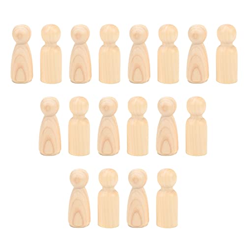 20 Stück Peg Doll 55mm Peg People Unfertige Holz Peg Doll Unbemalte Holzfiguren Dekorativ Bastelprojekte, Malerei 20 Stück Peg Doll 55mm Peg People Unfertige Holz Peg Doll Unbemalte Holzfiguren Dekorativ Bastelprojekte, Malerei von BSTCAR