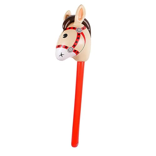 37 Zoll aufblasbare Pferd Stick Kinder aufblasbare Cowboy Cowgirl Pferd Kopf Stick Pony Stick Ballon für Chsirtmas Geburtstag Thema Parteien Home Decoration (Wie Gezeigt) von BSTCAR