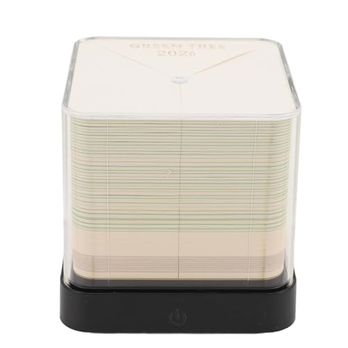 BSTCAR 3D Memo Pad Baumhaus 2026 Schreibtisch Kalender Papiers Kulptur Notizblock Notizen für Schulbüro zu Hause (Grün) von BSTCAR