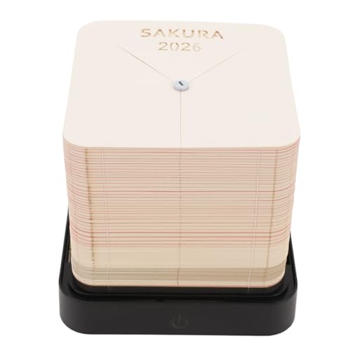 BSTCAR 3D Memo Pad Baumhaus 2026 Schreibtisch Kalender Papiers Kulptur Notizblock Notizen für Schulbüro zu Hause (Rosenate) von BSTCAR