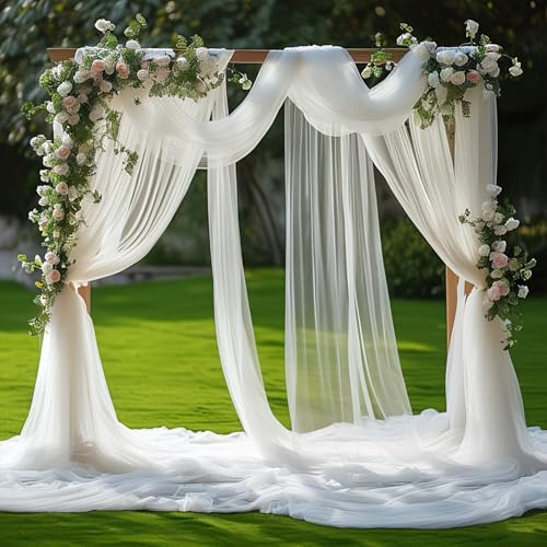 BSTDAYEVER Querbehang Freihanddeko Hochzeitsbogen Gardinen Traubogen Deko Weiß 75cmx8m Himmelbett Vorhänge Organza Stoff Hochzeit Vorhang Kulissenvorhänge für Hochzeiten Fotografie Party Zeremonie BSTDAYEVER Querbehang Freihanddeko Hochzeitsbogen Gardinen Traubogen Deko Weiß 75cmx8m Himmelbett Vorhänge Organza Stoff Hochzeit Vorhang Kulissenvorhänge für Hochzeiten Fotografie Party Zeremonie von BSTDAYEVER
