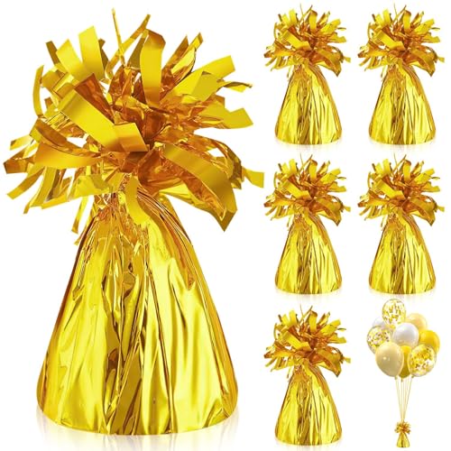 Ballongewicht für Heliumballons Luftballon Beschwerer Gewichte 6Stk Ballongewichte für Helium Ballon Beschwerer Boden Gold Folie Ballon Anhänger für Hochzeit Geburtstag Party Dekoration Ballongewicht für Heliumballons Luftballon Beschwerer Gewichte 6Stk Ballongewichte für Helium Ballon Beschwerer Boden Gold Folie Ballon Anhänger für Hochzeit Geburtstag Party Dekoration von BSTDAYEVER