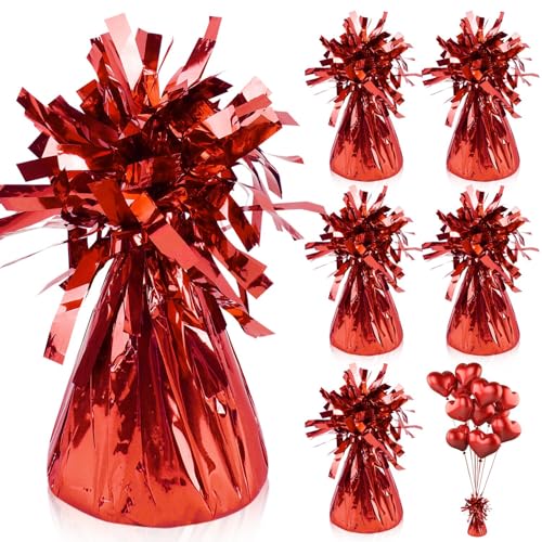 Ballongewicht für Heliumballons Luftballon Beschwerer Gewichte 6Stk Ballongewichte für Helium Ballon Beschwerer Boden Rot Folie Ballon Anhänger für Hochzeit Geburtstag Party Dekoration Ballongewicht für Heliumballons Luftballon Beschwerer Gewichte 6Stk Ballongewichte für Helium Ballon Beschwerer Boden Rot Folie Ballon Anhänger für Hochzeit Geburtstag Party Dekoration von BSTDAYEVER