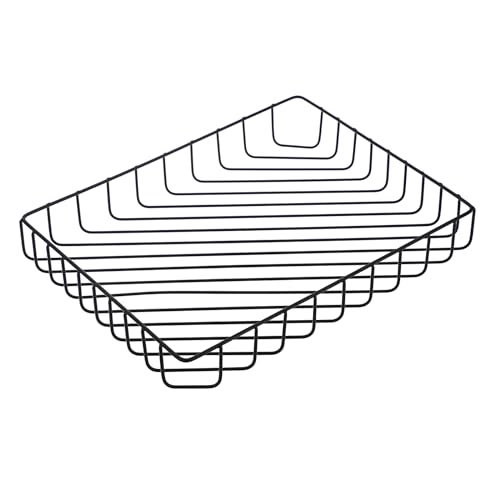 BSTKEY Schreibtischablage aus Metall, A4, Briefgröße, dekorativer Schreibtisch-Organizer für A4-Papiere, Aktenhalter, Zeitschriften, Korb für Zuhause, Bürobedarf (schwarz) von BSTKEY