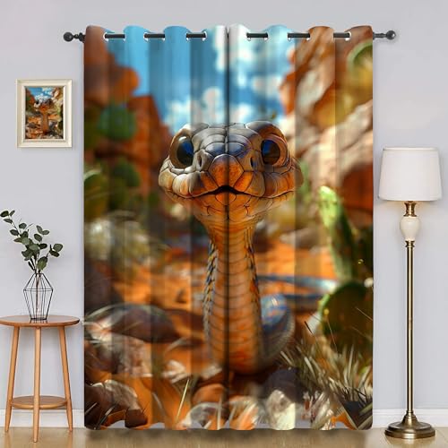BSYYZQC Wolken Verdunkelungsvorhang, Vorhang Blickdicht Kobra Vorhänge mit Ösen, Gardinen Verdunklungsvorhänge für Wohnzimmer Schlafzimmer Kinderzimmer 2er Set 145x140cm (HxB) von BSYYZQC