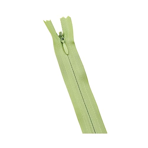 BTBTB Reißverschlüsse for Nähen, 10 Stück, 28 cm – 60 cm, 3#, unsichtbarer Reißverschluss, Nylon-Spiralreißverschluss for DIY-Handwerk, Stoff-Nähzubehör, 55 cm(233 Grass Green,28cm) von BTBTB