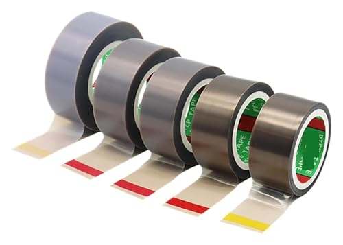 BTBTB Teflonband, 0,05–0,5 mm dick, 13–100 mm breit, PTFE-Klebeband for Vakuumiermaschinen und die Elektroindustrie, 10 Meter lang(0.5mm,38mm) von BTBTB