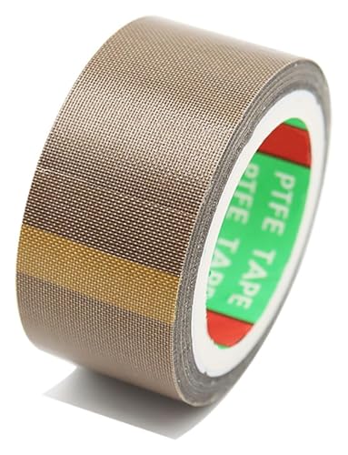 BTBTB Teflonband, 10 Meter lang, 0,08 mm dick, 13–20 mm breit, PTFE-Klebeband for Vakuumiermaschinen und die Elektroindustrie(20mm) von BTBTB