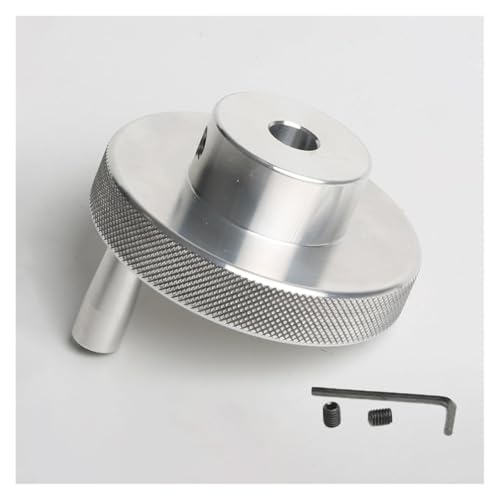 Iathe-Handrad aus Aluminiumlegierung, Rad mit drehbarer Grifföffnung, 5–16 mm, mechanisches Handrad mit Schraubenschlüssel und 2 Schrauben for Dreh-, Fräs- und Schleifmaschinen(50mm*10mm) von BTBTB