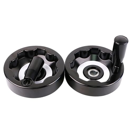 Iathe-Handrad aus Aluminiumlegierung, faltbares Bakelit-Handrad, Lochdurchmesser 8–25 mm, faltbarer Drehgriff for Drehmaschinen, Fräs- und Schleifmaschinen, Bohrmaschinen(200 * 16 * 5mm) von BTBTB