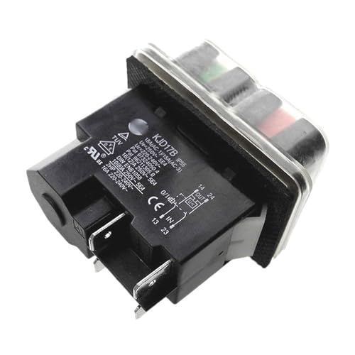 Industrieller Leistungssteuerschalter, wasserdichte Drucktastenschalter KJD17B 2HP 16A 4 Klemmen, elektromagnetischer Drucktastenschalter für Säge, Bohrmaschine, Drehmaschine von BTBTB