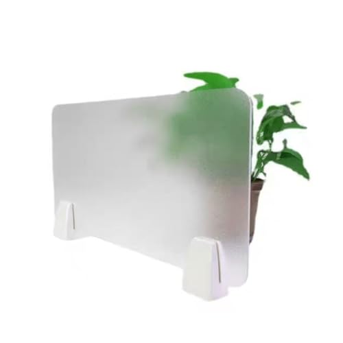 Schreibtischteiler, Acryl-Trennwand, durchscheinender Sichtschutz, tragbare Schreibtisch-Trennwände, for Home Office/Klassenzimmer/Lernen(80x30cm) von BTBTB