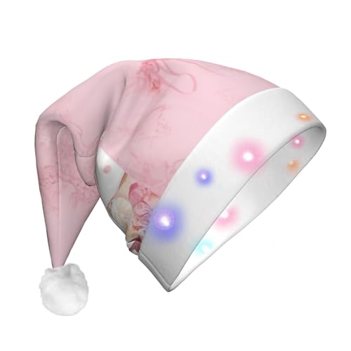 BTCOWZRV Weihnachtsmütze für Mädchen mit LED-Beleuchtung, für Erwachsene, für den Winter, Weihnachts-Partyzubehör von BTCOWZRV