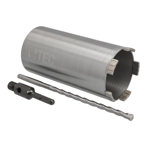 Diamant Bohrkrone SDS-plus Aufnahme und Zentrierbohrer Nutzlänge 180 mm Ø 92 mm Betonbohrkrone Kernbohrer Diamant Bohrkrone SDS-plus Aufnahme und Zentrierbohrer Nutzlänge 180 mm Ø 92 mm Betonbohrkrone Kernbohrer von BTEC