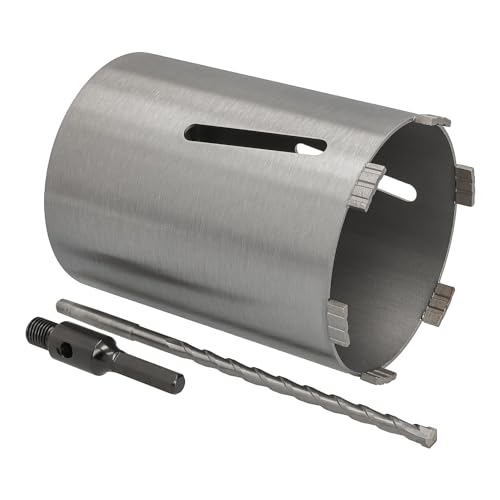 Diamant Bohrkrone Sechskant-Aufnahme und Zentrierbohrer Nutzlänge 180 mm Ø 142 mm Betonbohrkrone Kernbohrer Diamant Bohrkrone Sechskant-Aufnahme und Zentrierbohrer Nutzlänge 180 mm Ø 142 mm Betonbohrkrone Kernbohrer von BTEC