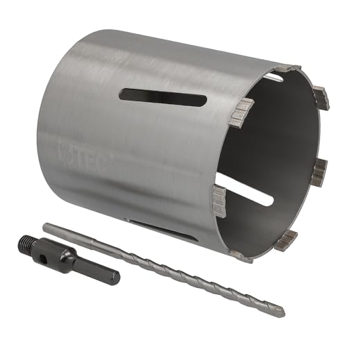 Diamant Bohrkrone Sechskant-Aufnahme und Zentrierbohrer Nutzlänge 180 mm Ø 162 mm Betonbohrkrone Kernbohrer Diamant Bohrkrone Sechskant-Aufnahme und Zentrierbohrer Nutzlänge 180 mm Ø 162 mm Betonbohrkrone Kernbohrer von BTEC