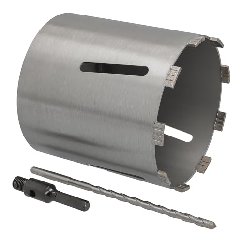 Diamant Bohrkrone Sechskant-Aufnahme und Zentrierbohrer Nutzlänge 180 mm Ø 182 mm Betonbohrkrone Kernbohrer Diamant Bohrkrone Sechskant-Aufnahme und Zentrierbohrer Nutzlänge 180 mm Ø 182 mm Betonbohrkrone Kernbohrer von BTEC