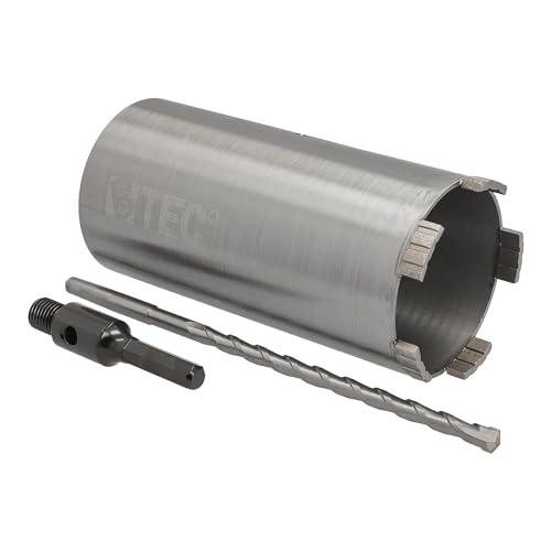 Diamant Bohrkrone Sechskant-Aufnahme und Zentrierbohrer Nutzlänge 180 mm Ø 92 mm Betonbohrkrone Kernbohrer Diamant Bohrkrone Sechskant-Aufnahme und Zentrierbohrer Nutzlänge 180 mm Ø 92 mm Betonbohrkrone Kernbohrer von BTEC