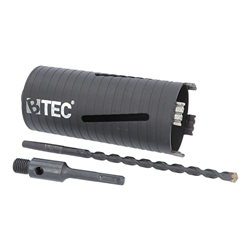 Premium Diamant Bohrkrone Beton Nutzlänge 180 mm, SDS-plus Aufnahme und Zentrierbohrer 82 mm Premium Diamant Bohrkrone Beton Nutzlänge 180 mm, SDS-plus Aufnahme und Zentrierbohrer 82 mm von BTEC