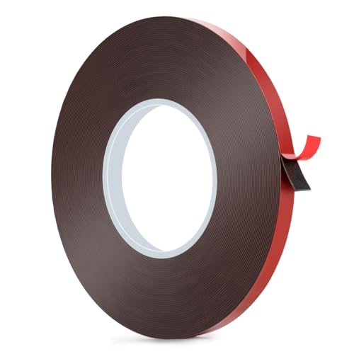 BTF-LIGHTING Doppelseitiges Klebeband 65.6ft/20m x 0.4in/10mm Hochleistungs-Montageband Starkes Klebeband Wasserdichtes Band für 5050SMD FCOB CCT RGB RGBW LED-Streifen Installation von BTF-LIGHTING