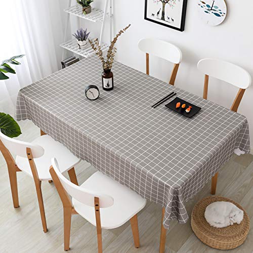 BTKNOO Polyester Wachstuch wasserdichte Karierte Tischdecke Schwarz-Weiß-Küche Esszimmer Dekorative Tischdecke Restaurant, C, 280x150cm BTKNOO Polyester Wachstuch wasserdichte Karierte Tischdecke Schwarz-Weiß-Küche Esszimmer Dekorative Tischdecke Restaurant, C, 280x150cm von BTKNOO