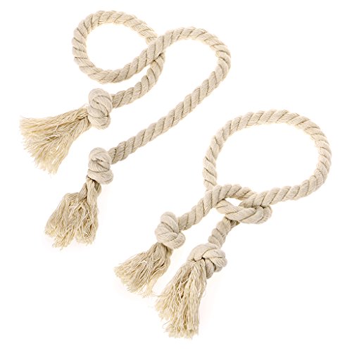 Btsky Handgemachte Raffhalter für Vorhänge, Baumwollseil beige Btsky Handgemachte Raffhalter für Vorhänge, Baumwollseil beige von BTSKY