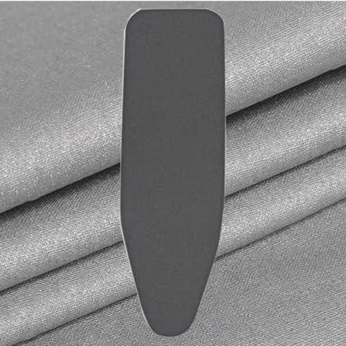 15x48 Zoll Bügelbrettbezug und -unterlage, wärmereflektierende Bügelbrettunterlage mit Polsterung, Baumwoll-Bügelpolsterung mit Kordelzug 13x36, 13x39, 14x44(Black,13x39 inch(33x100 cm)) von BTWYU