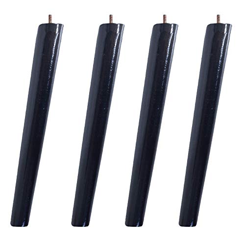 BTWYU Möbelfüße, Couchfüße 4 Stück Massivholz-Möbelbeine, M6-Gewindestange, Ersatz-Möbelbeine mit konischer Form, Ersatzbeine, Schrankfüße(Slanted,50cm) von BTWYU