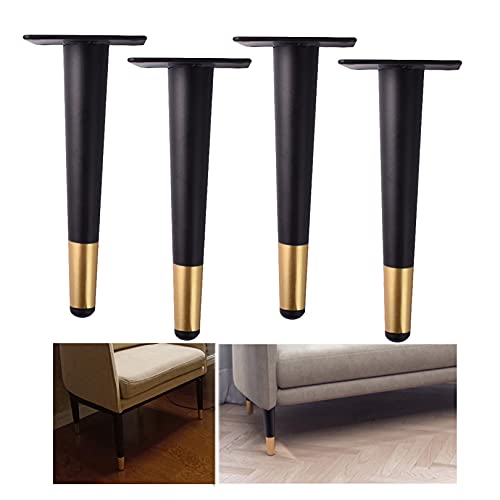 BTWYU Möbelfüße, Couchfüße 4 Stück Möbelbeine aus Eisen, Tischbeine aus Metall, Möbelstützbeine, Moderne gerade Kegel, Ersatzbeine, Tragkraft 300 kg, for Sofa, Couchtisch, Fernsehschrank, Bett(20cm) BTWYU Möbelfüße, Couchfüße 4 Stück Möbelbeine aus Eisen, Tischbeine aus Metall, Möbelstützbeine, Moderne gerade Kegel, Ersatzbeine, Tragkraft 300 kg, for Sofa, Couchtisch, Fernsehschrank, Bett(20cm) von BTWYU