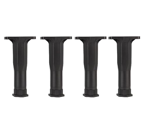 BTWYU Möbelfüße, Couchfüße 4 Stück Möbelbeine aus Kunststoff, zur Herstellung von Innen- und Außenschränken, höhenverstellbar(6.5inch) von BTWYU