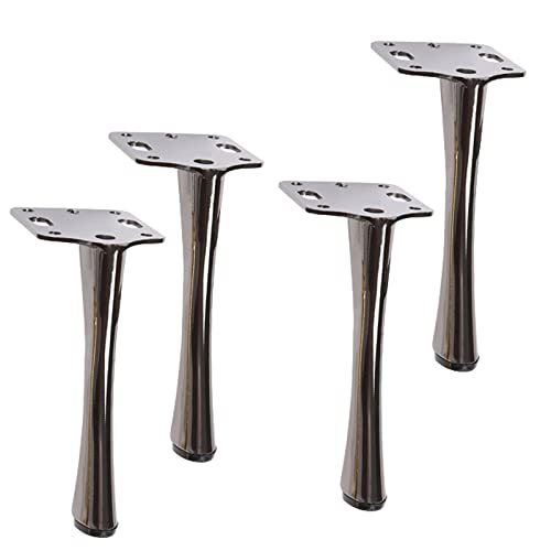 BTWYU Möbelfüße, Couchfüße 4-teilige Möbelbeine, Sofabeine aus Metall, DIY-Ersatzfüße, höhenverstellbare Schrankstützbeine, Schränke(Gun Black,17cm(6.7in)) von BTWYU