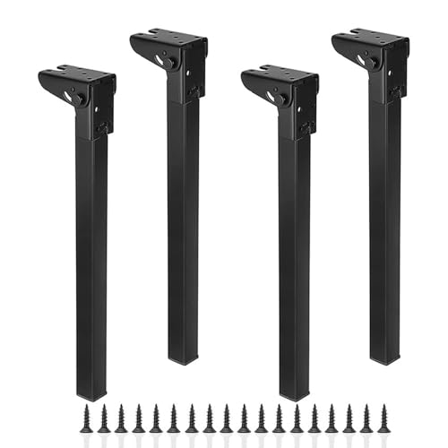 BTWYU Möbelfüße, Couchfüße Hochleistungs-Klapptischbeine, selbstsichernde, Faltbare Ersatzbeine aus Metall, schnell zu installierende Möbelbeine for Kaffee, 1 STÜCK(550mm/21.7in) von BTWYU