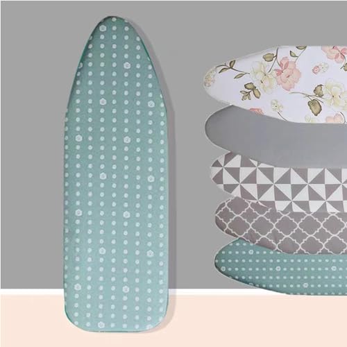 Bügelbrettbezug 15x45 Zoll, Bügelbrett-Ersatzbezug, Bügelbrettunterlage aus Baumwolle, verstellbarer Bügelbrettbezug und -unterlage, hitzebeständig(Blue,15x45 Inch(110x40 Cm)) von BTWYU